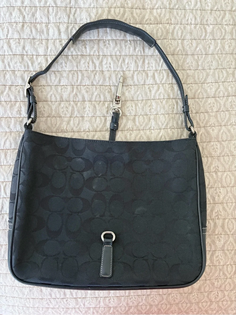 Vintage Coach Y2K Hampton Clip Hobo Bag